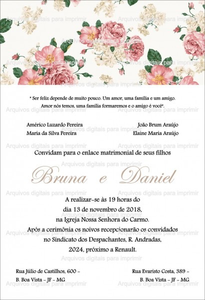 Arquivo digital para imprimir