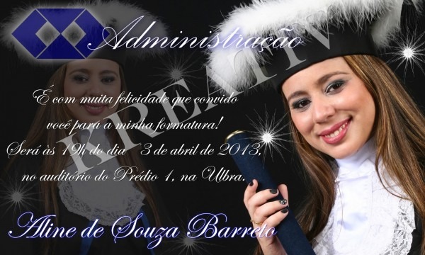 Kreativ festas convite formatura (administração) Kreativ festas convite formatura (administração)