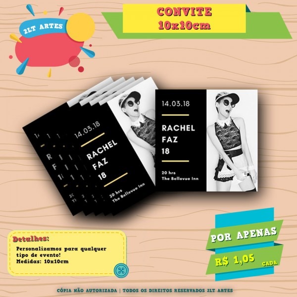 Convite 10x10 Convite 10x10