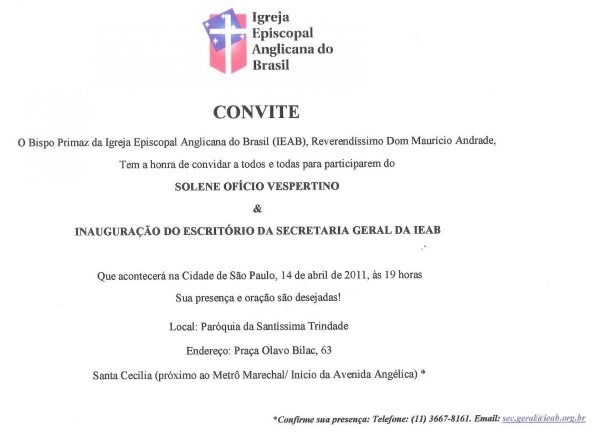 NotÃcias anglicanas NotÃcias anglicanas