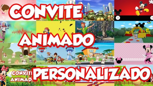 Convite animado infantil Convite animado infantil