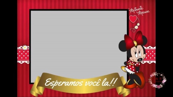 Convite animado minnie vermelha no elo7 Convite animado minnie vermelha no elo7