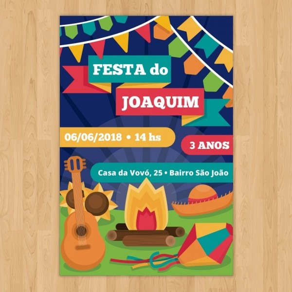 Convite aniversário tema festa junina Convite aniversário tema festa junina