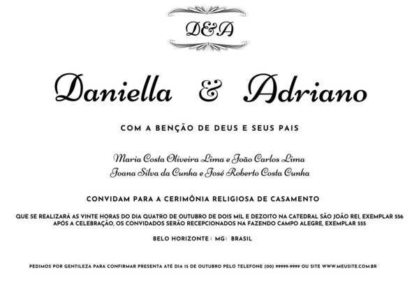 Convite casamento digital no elo7 Convite casamento digital no elo7