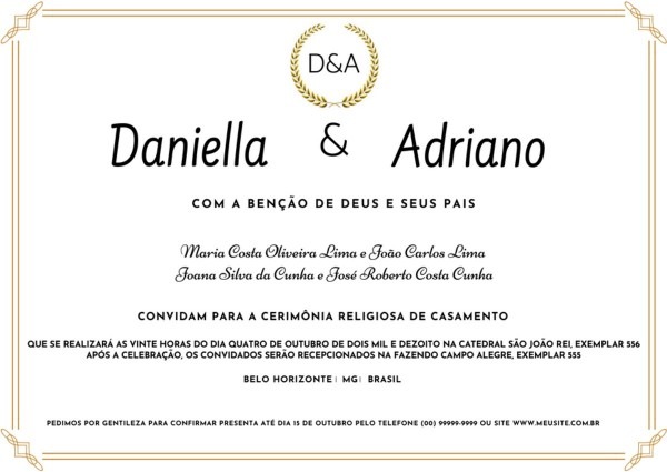 Convite casamento digital no elo7 Convite casamento digital no elo7