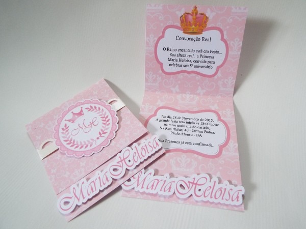 50 convite com aplique 15 anos 1° aninho, chá de bebê, coroa 50 convite com aplique 15 anos 1° aninho, chá de bebê, coroa