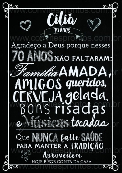 Convite de aniversario digital decoração quadro negro Convite de aniversario digital decoração quadro negro