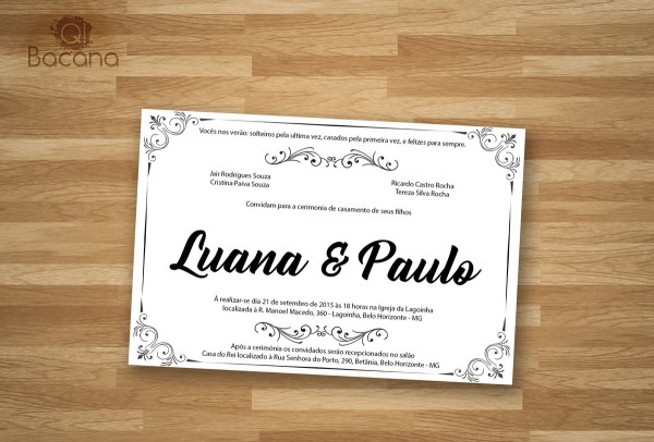 Convite de casamento no elo7 Convite de casamento no elo7
