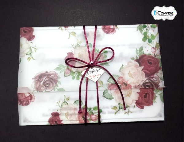 Convite de casamento papel vegetal no elo7 Convite de casamento papel vegetal no elo7