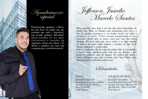 Convite de engenharia civil personalizado 100 unid