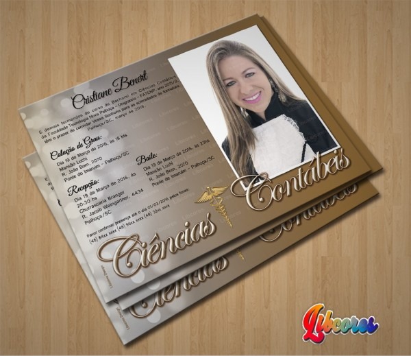 Convite de formatura ciências contábeis no elo7 Convite de formatura ciências contábeis no elo7