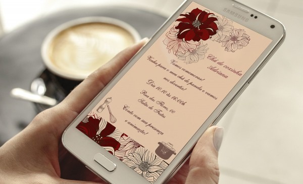 Convite digital chÃ¡ de panela