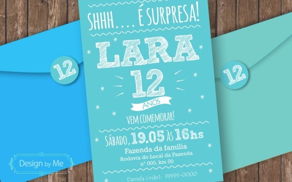 Convite impresso 10x15 Convite impresso 10x15