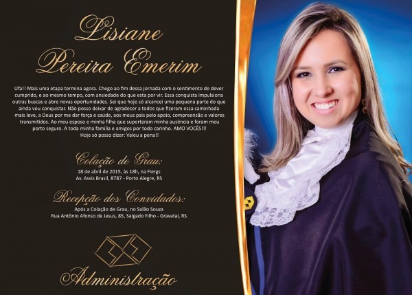 Manu sant'anna convite de formatura Manu sant'anna convite de formatura