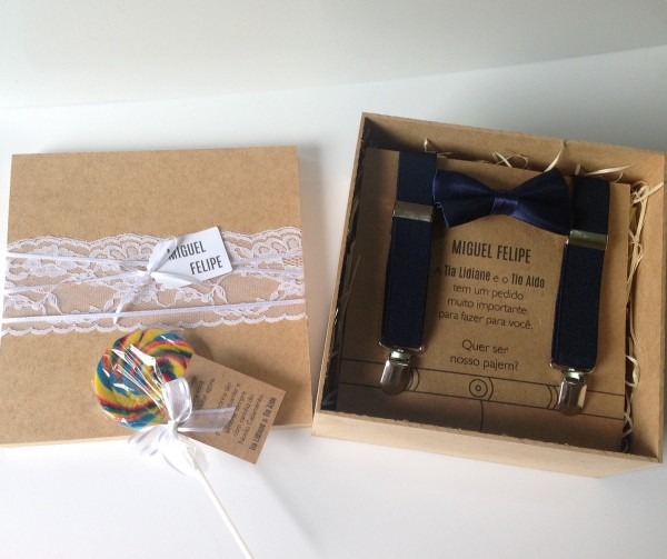 Convite para pajem no elo7 Convite para pajem no elo7