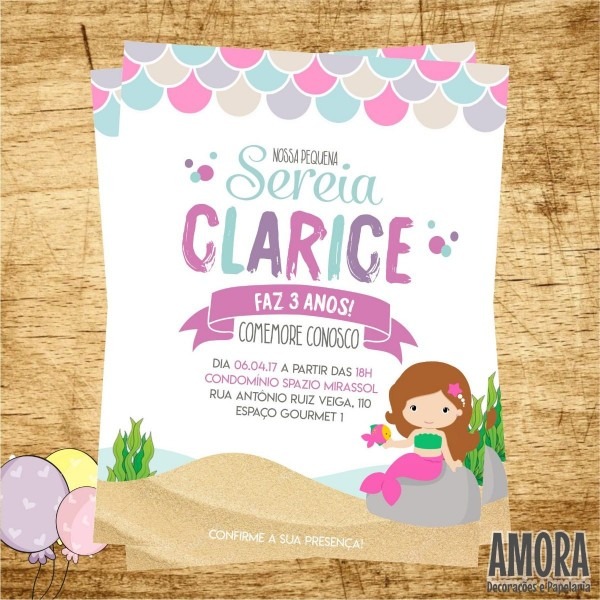 Convite sereia