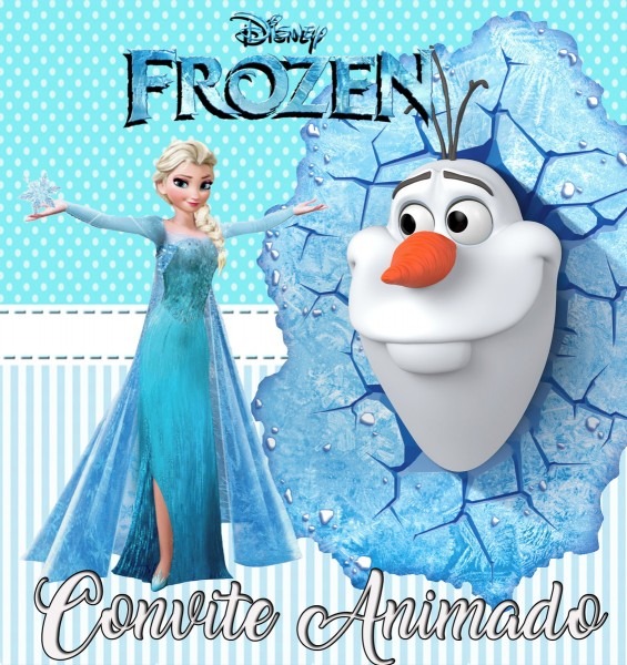 Convite virtual animado para aniversário infantil frozen no elo7 Convite virtual animado para aniversário infantil frozen no elo7