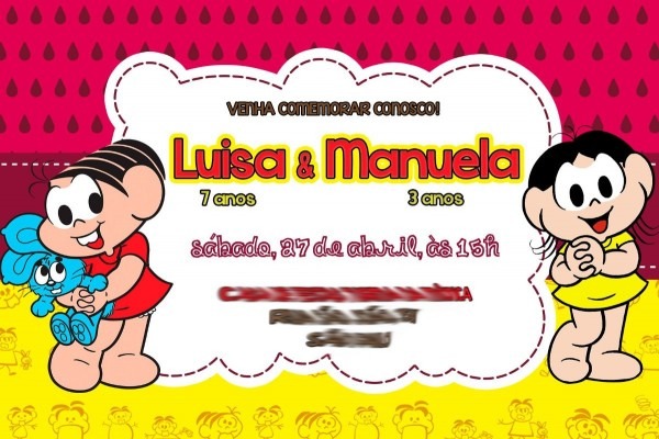 Convite virtual mÃ´nica magali