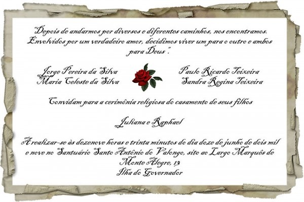 San mara art convite de casamento San mara art convite de casamento