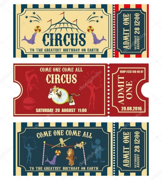 Coleção de bandeira de circo vintage convite ingresso â vetor de Coleção de bandeira de circo vintage convite ingresso â vetor de