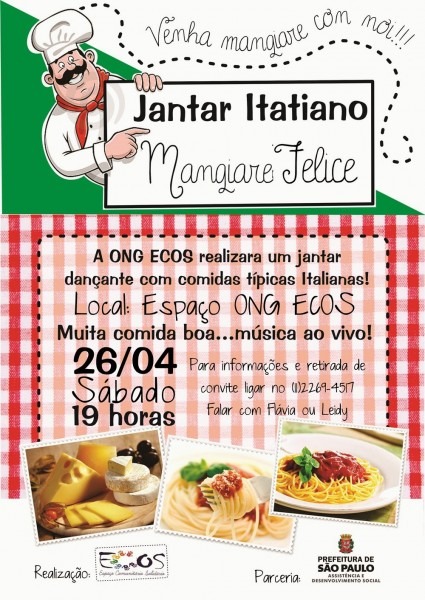 Espaço comunitário solidário ana santos jantar beneficente Espaço comunitário solidário ana santos jantar beneficente