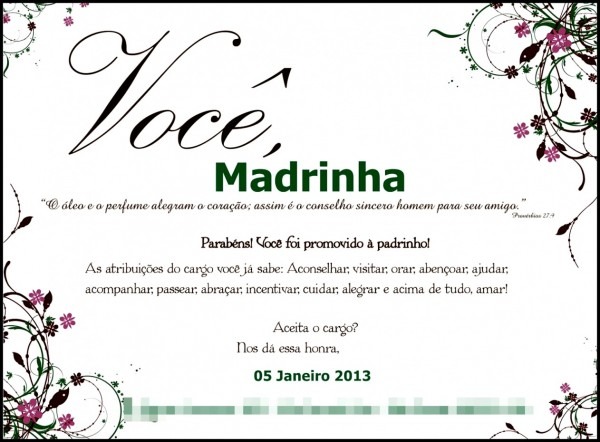 Tend ncia mensagem para agradecer o convite de madrinha casamento