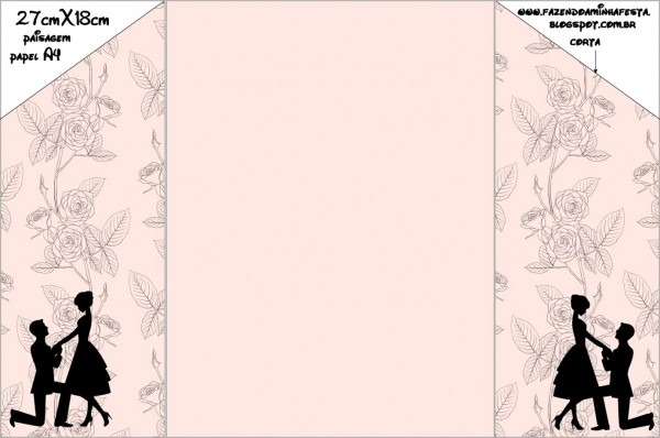 Grande de convite noivado online convites com envelope prontos
