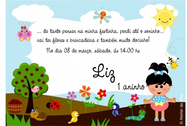 Imagens de frases para convite jardim encantado no elo7 loja