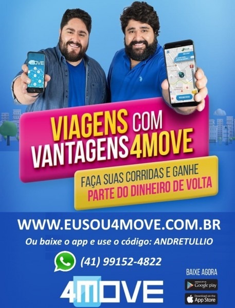 Ingresso cÃ³digo 4move motorista taxista passageiro uber 9pop