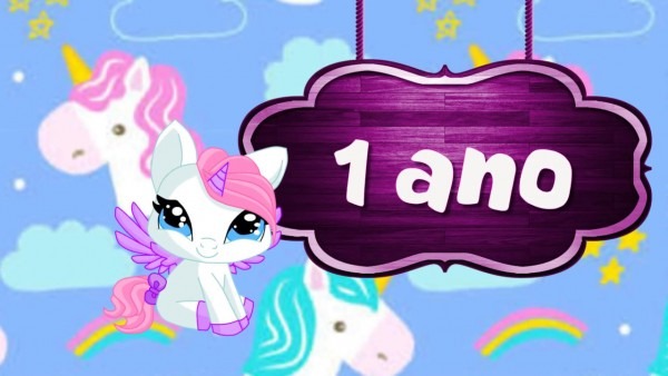 Convite animado unicórnio Convite animado unicórnio