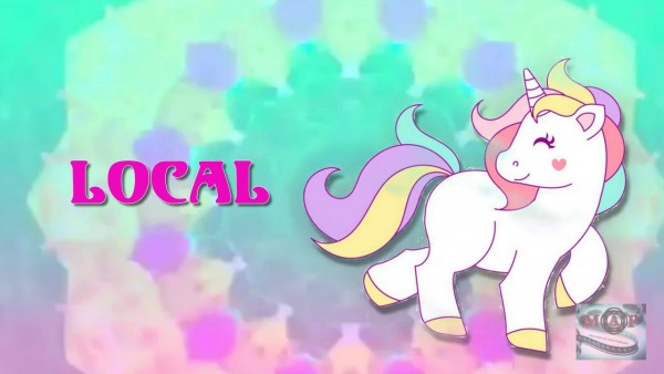 Convite animado unicórnio Convite animado unicórnio