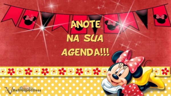 Convite animado minnie vermelha Convite animado minnie vermelha