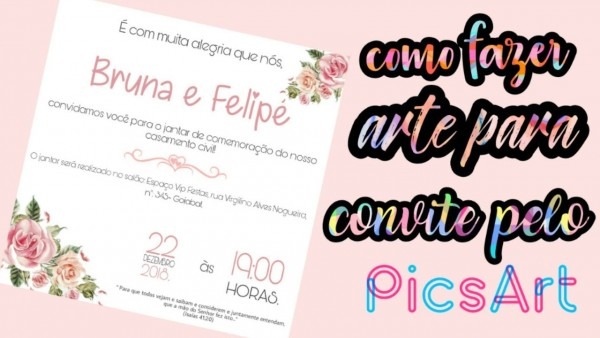 Como fazer convite de casamento pelo celular, usando o aplicativo Como fazer convite de casamento pelo celular, usando o aplicativo