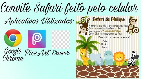 Fazer convite de aniversÃrio pelo celular Fazer convite de aniversÃrio pelo celular