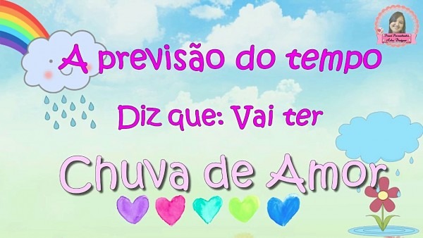 Convite animado chuva de benÃÃo Convite animado chuva de benÃÃo