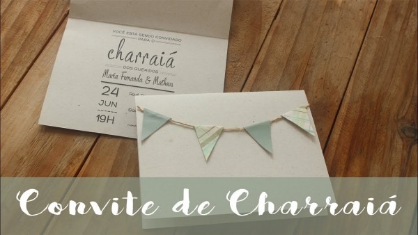 Convite de chá bar junino Convite de chá bar junino