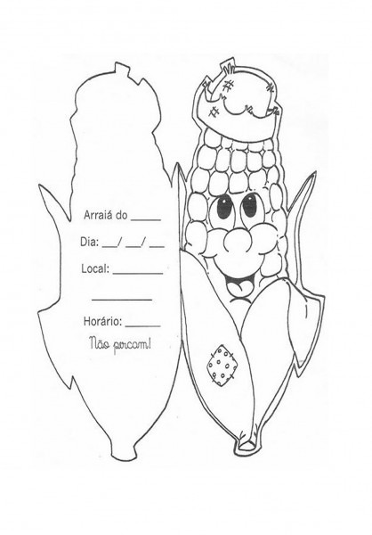 Modelo de convite para festa junina Modelo de convite para festa junina