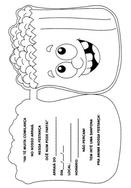 Modelo de convite para festa junina Modelo de convite para festa junina