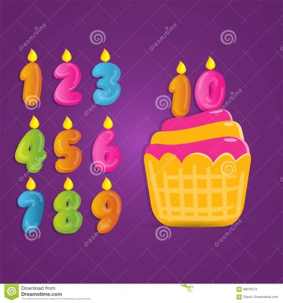 O bolo de aniversÃ¡rio bonito e engraÃ§ado do nÃºmero, nÃºmero do