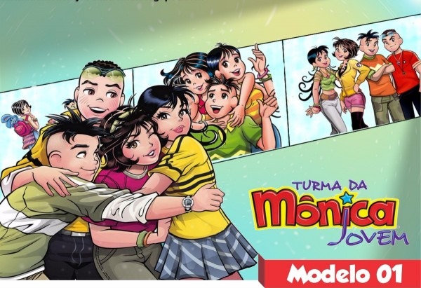 Painel lona turma monica jovem festa aniversario alta resolu Painel lona turma monica jovem festa aniversario alta resolu