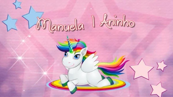Projeto convite animado unicórnio Projeto convite animado unicórnio