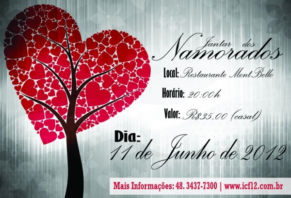 Convites jantar dia dos namorados Convites jantar dia dos namorados