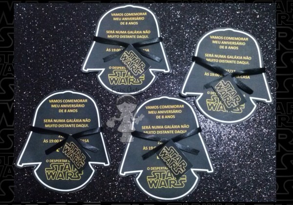 Fabi artes ateliê star wars convites Fabi artes ateliê star wars convites