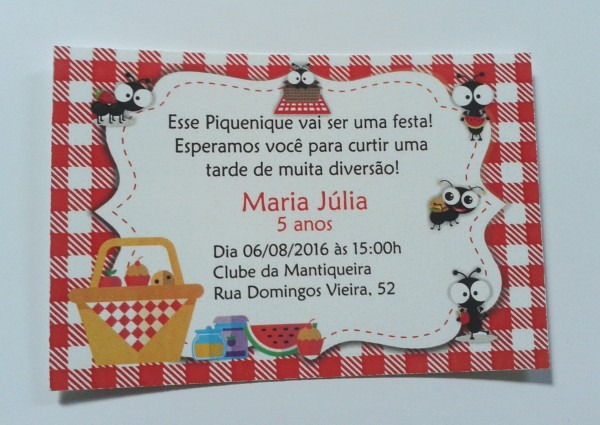 Super promoÃÃo convite piquenique no elo7 Super promoÃÃo convite piquenique no elo7