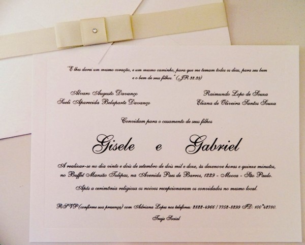 Bonito de convites casamento quando os pais s o falecidos convite