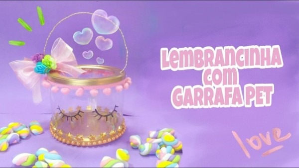 Diy festa lembrancinha feita com garrafa pet Diy festa lembrancinha feita com garrafa pet