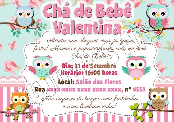 Arte digital convite jardim encantado aniversÃ¡rio ou chÃ¡