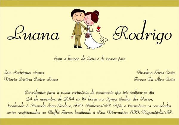 Cart o de convite casamento bonita no elo7 criando sonhos arte Cart o de convite casamento bonita no elo7 criando sonhos arte