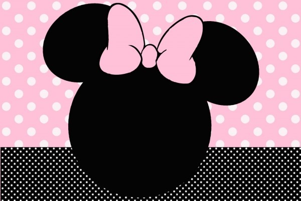 Center minnie rosa e preto center Center minnie rosa e preto center