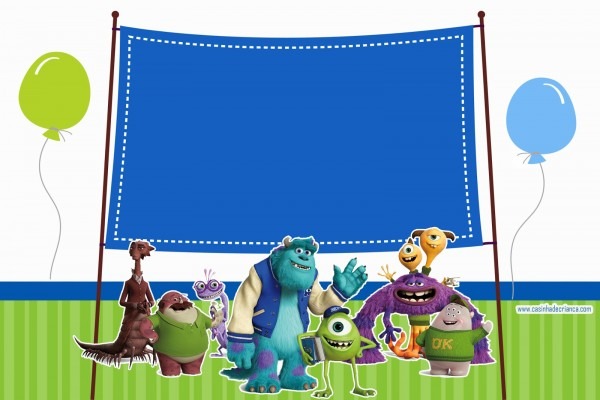 Casinha de criança kit festa universidade monstros para imprimir Casinha de criança kit festa universidade monstros para imprimir